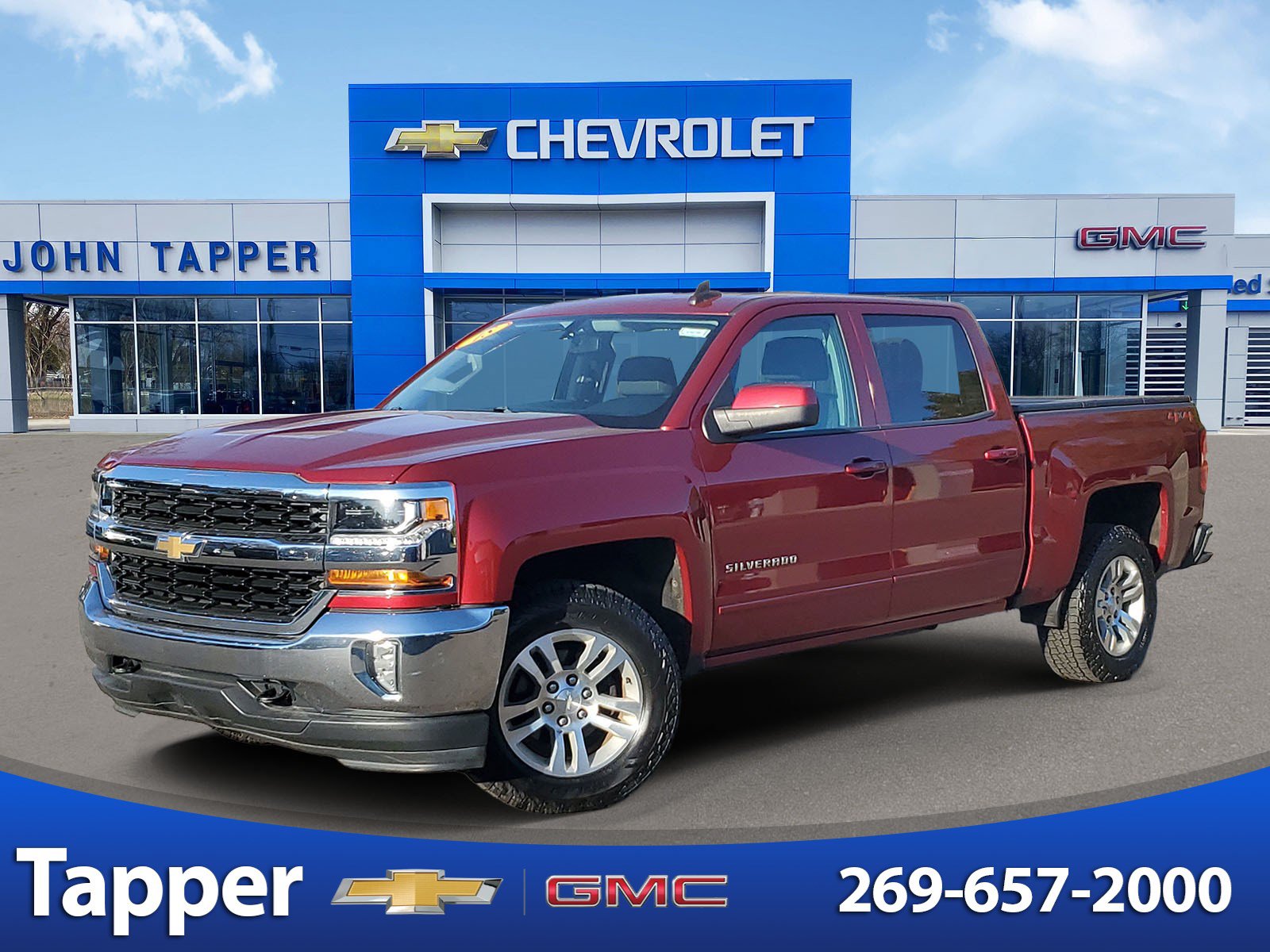 Cajun Red Tintcoat 2018 Chevrolet Silverado 1500 Pickup Truck Four-Wheel Drive 6-Speed Automatic