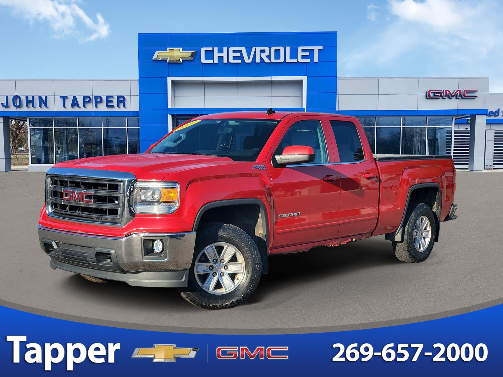 FIRE RED 2014 GMC Sierra 1500 Pickup Truck Four-Wheel Drive 6-Speed Automatic