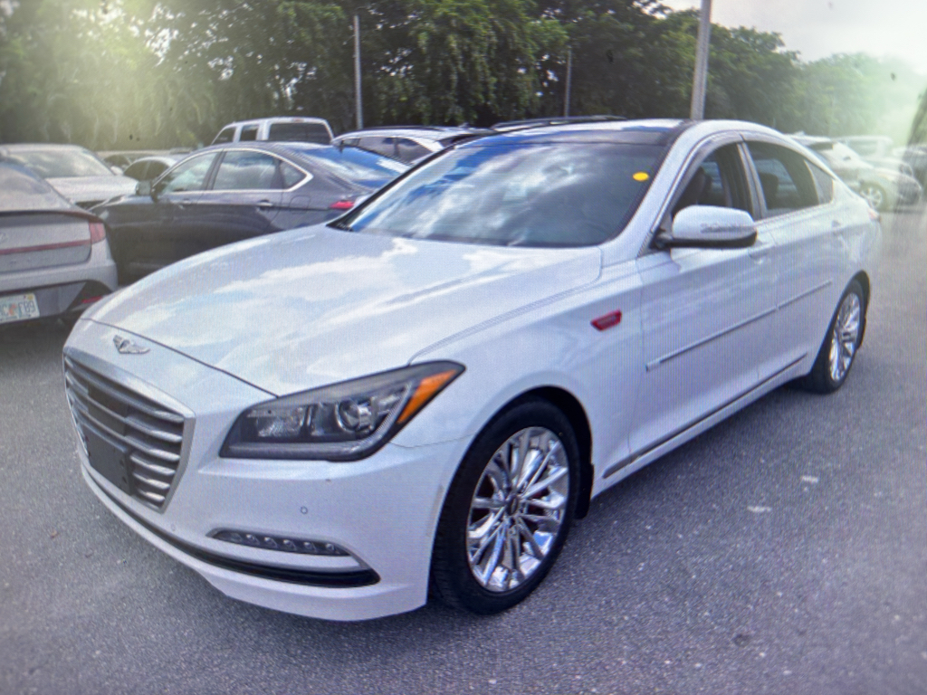 Casablanca White 2017 Genesis G80 3.8L Sedan Rear-Wheel Drive 8-Speed Automatic
