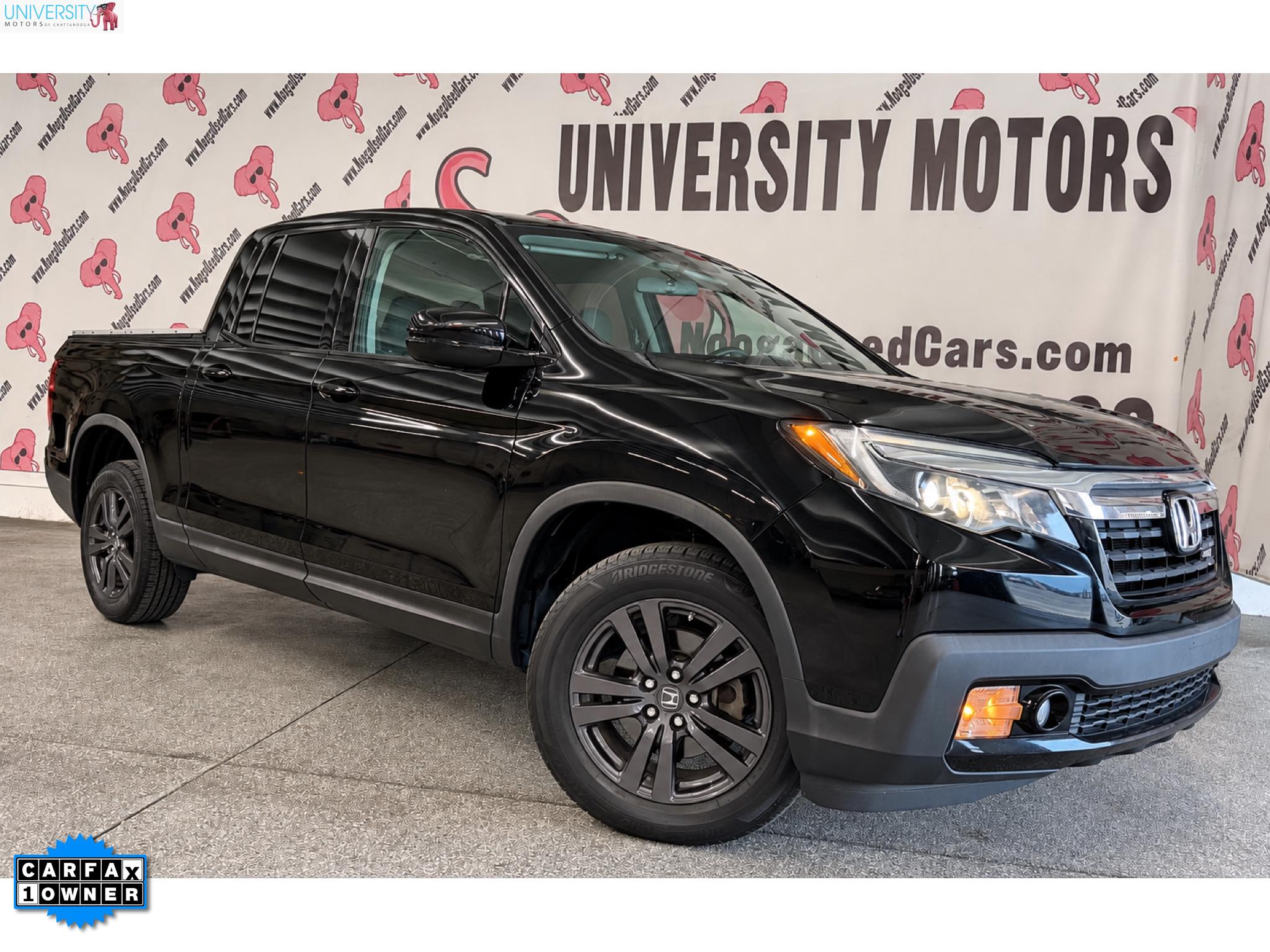 Crystal Black Pearl 2019 Honda Ridgeline Pickup Truck All-Wheel Drive 6-Speed Automatic