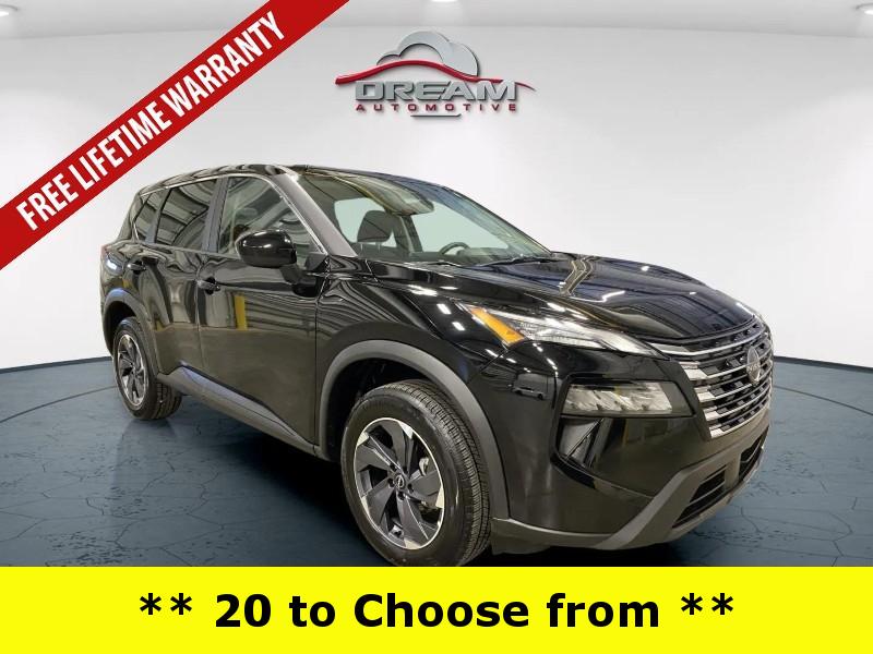 Super Black 2025 Nissan Rogue SV FWD SUV / Crossover Front-Wheel Drive Continuously Variable Transmission