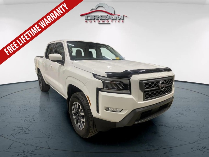 Glacier White 2024 Nissan Frontier Pickup Truck Four-Wheel Drive 9-Speed Automatic
