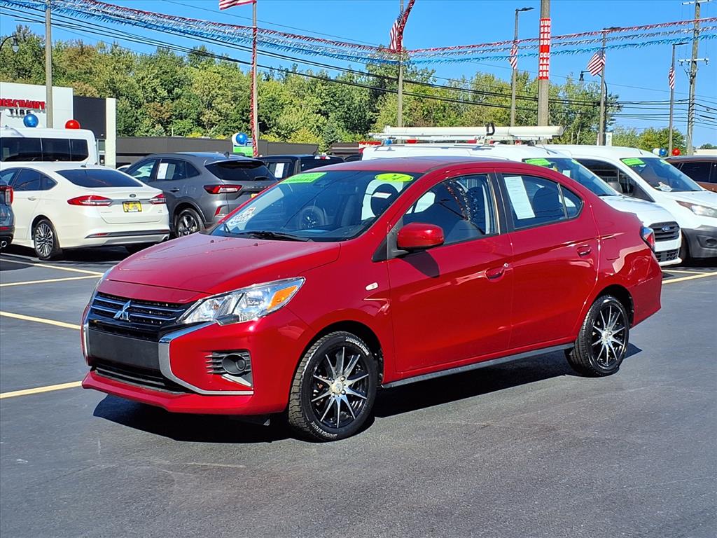 Infrared Metallic 2024 Mitsubishi Mirage G4 Sedan Front-Wheel Drive Continuously Variable Transmission
