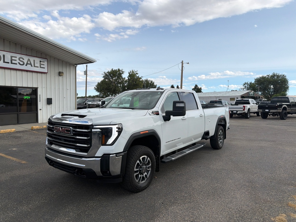 White 2024 GMC Sierra 3500HD Pickup Truck Four-Wheel Drive Automatic