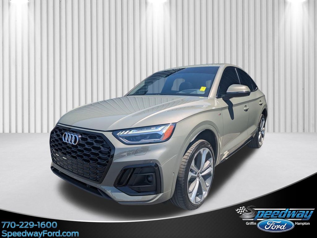 Chronos Gray Metallic 2023 Audi Q5 Sportback quattro Prestige S Line 45 TFSI AWD Sedan All-Wheel Drive 7-Speed Automatic