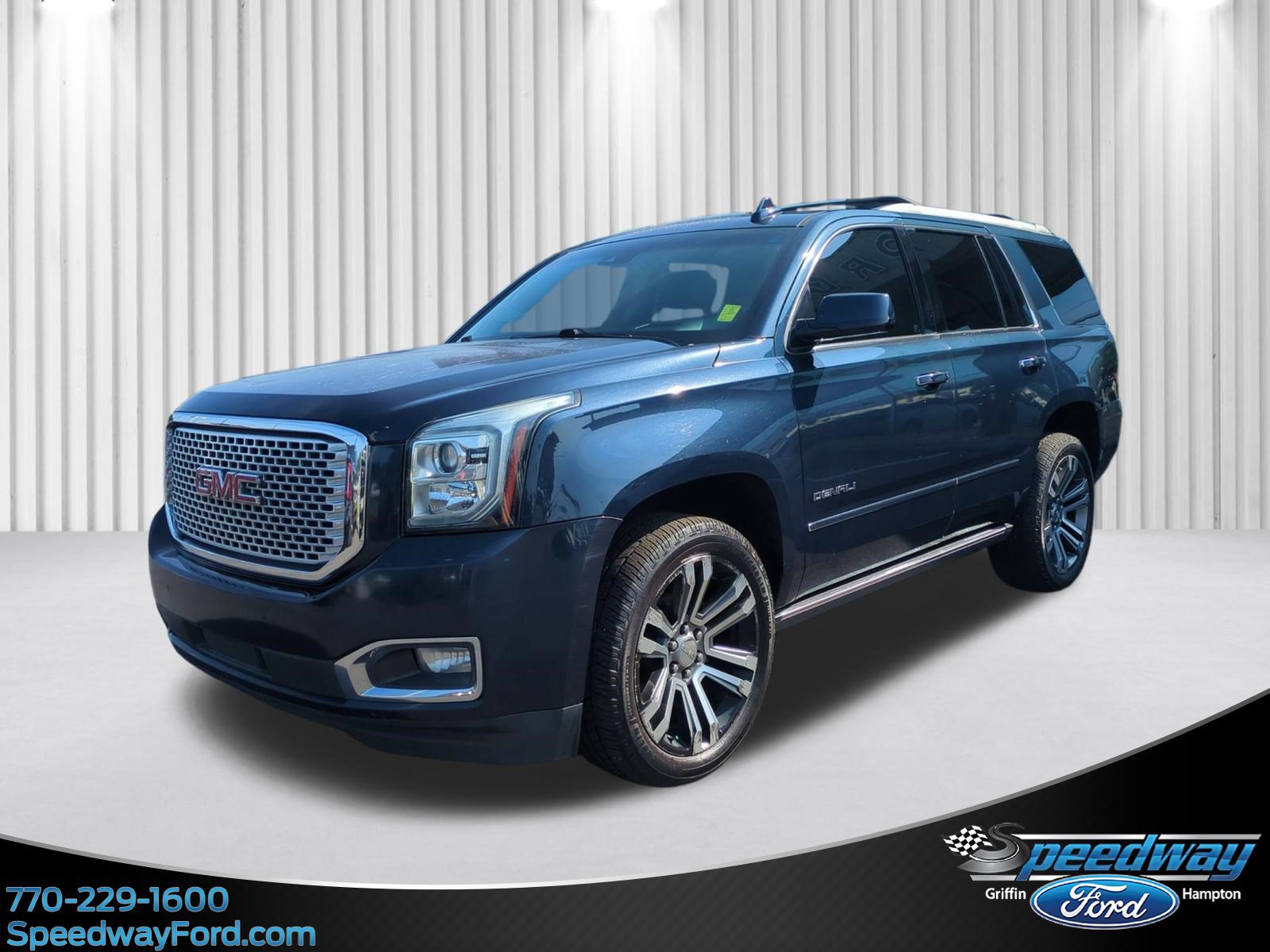 Dark Sapphire Blue Metallic 2017 GMC Yukon SUV / Crossover Four-Wheel Drive 8-Speed Automatic