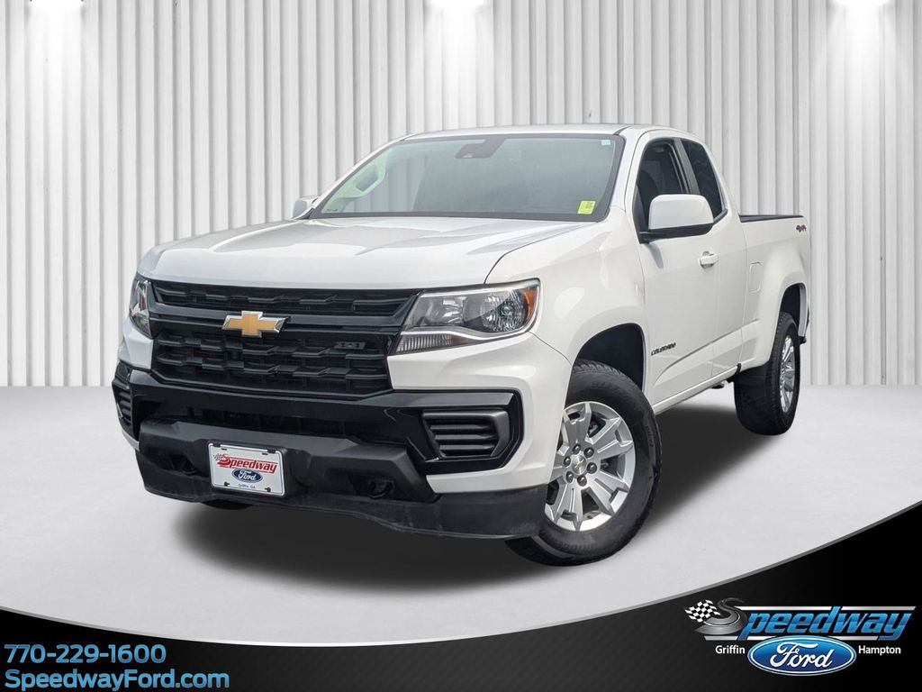 Summit White 2022 Chevrolet Colorado LT Extended Cab 4WD Pickup Truck Four-Wheel Drive 6-Speed Automatic