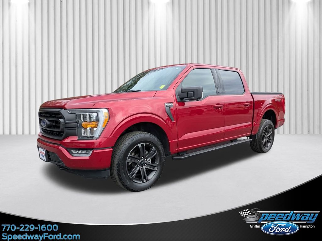 Rapid Red Metallic Tinted Clearcoat 2022 Ford F-150 XLT SuperCrew 4WD Pickup Truck Four-Wheel Drive Automatic