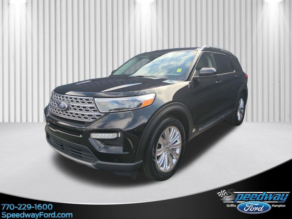Agate Black Metallic 2021 Ford Explorer Limited RWD SUV / Crossover Rear-Wheel Drive Automatic