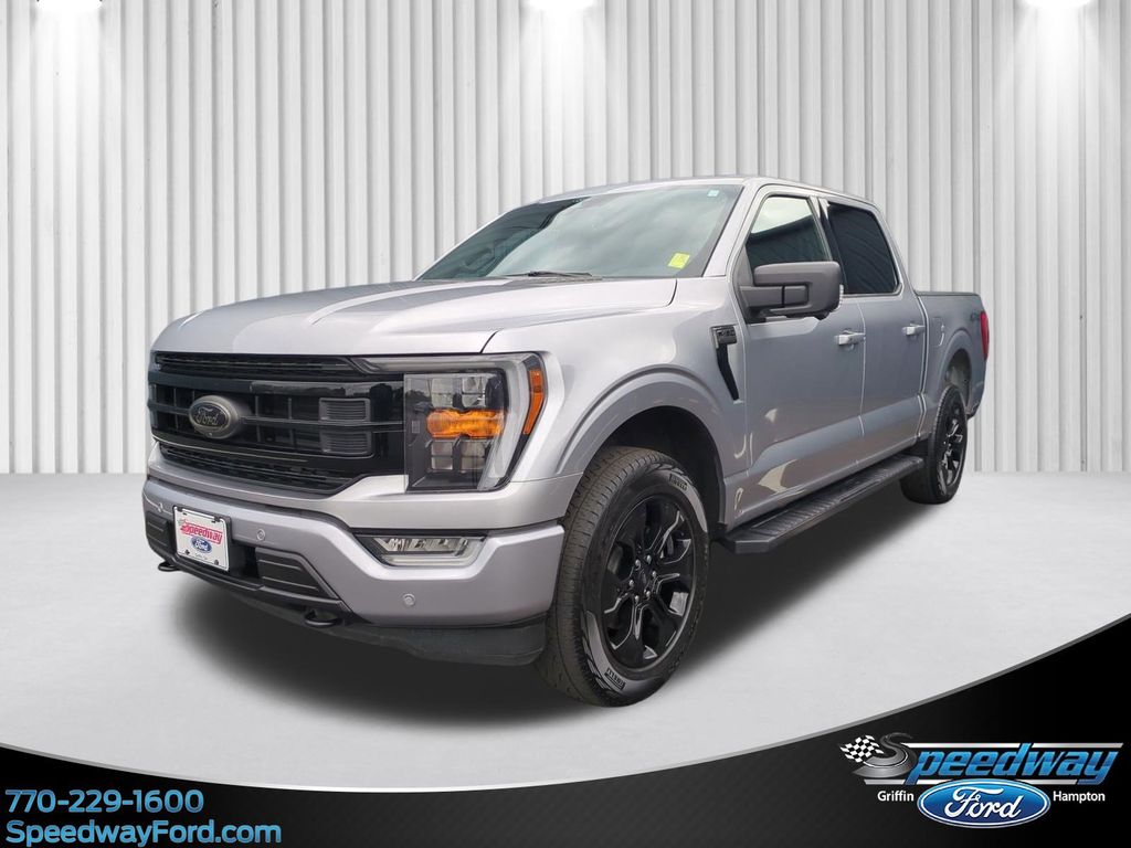 Iconic Silver Metallic 2023 Ford F-150 XLT SuperCrew 4WD Pickup Truck Four-Wheel Drive Automatic