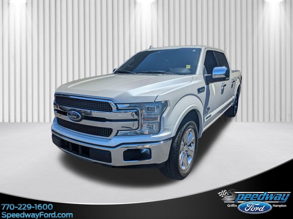 White Platinum Metallic Tri-Coat 2018 Ford F-150 King Ranch SuperCrew RWD Pickup Truck 4X2 Automatic