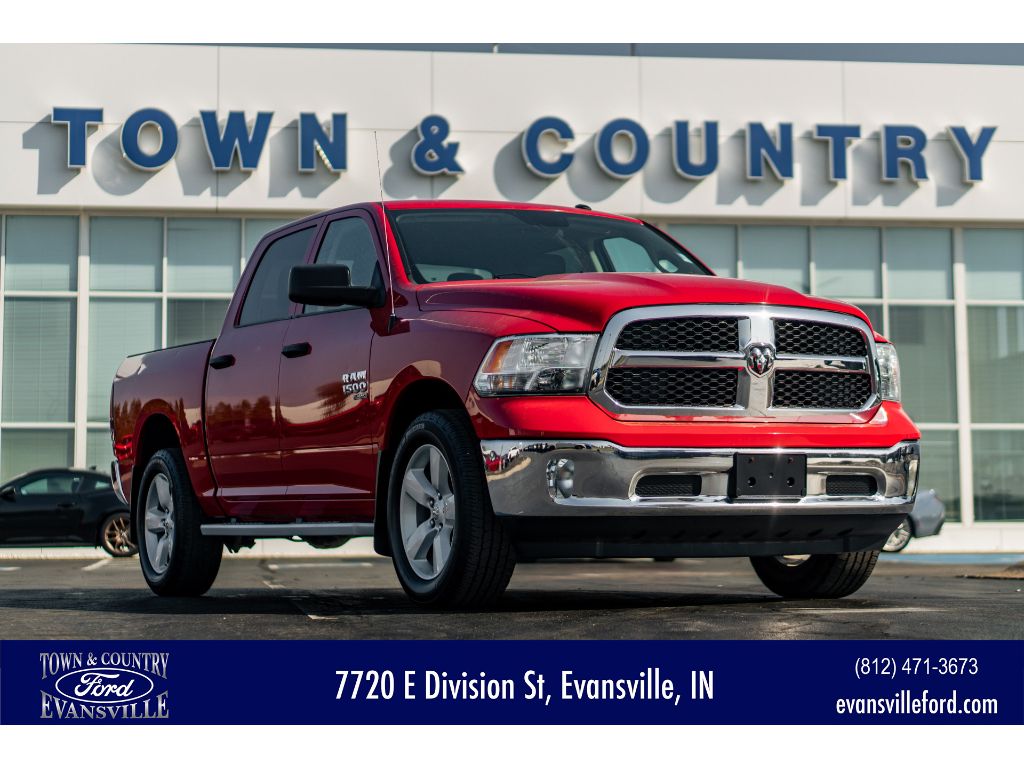 Flame Red Clearcoat 2022 RAM 1500 Classic Tradesman Crew Cab 4WD Pickup Truck Four-Wheel Drive 8-Speed Automatic