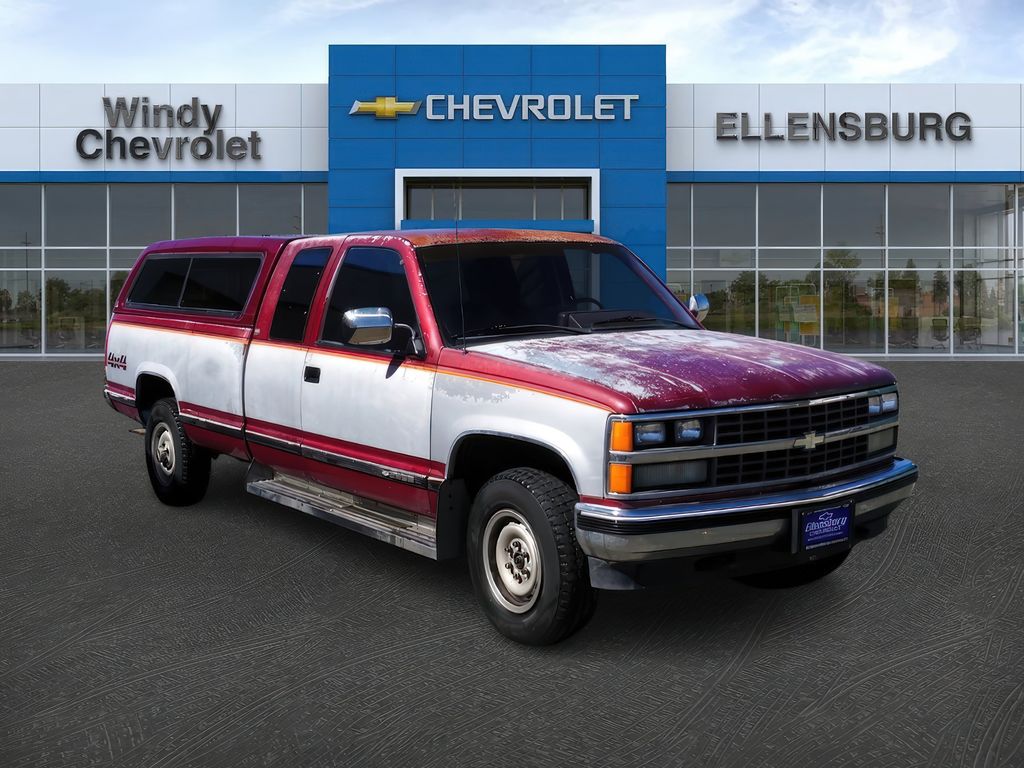 Red 1989 Chevrolet C/K 2500 Pickup Truck