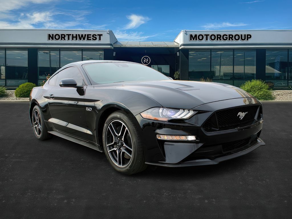 Shadow Black 2022 Ford Mustang Coupe Rear-Wheel Drive 6-Speed Manual