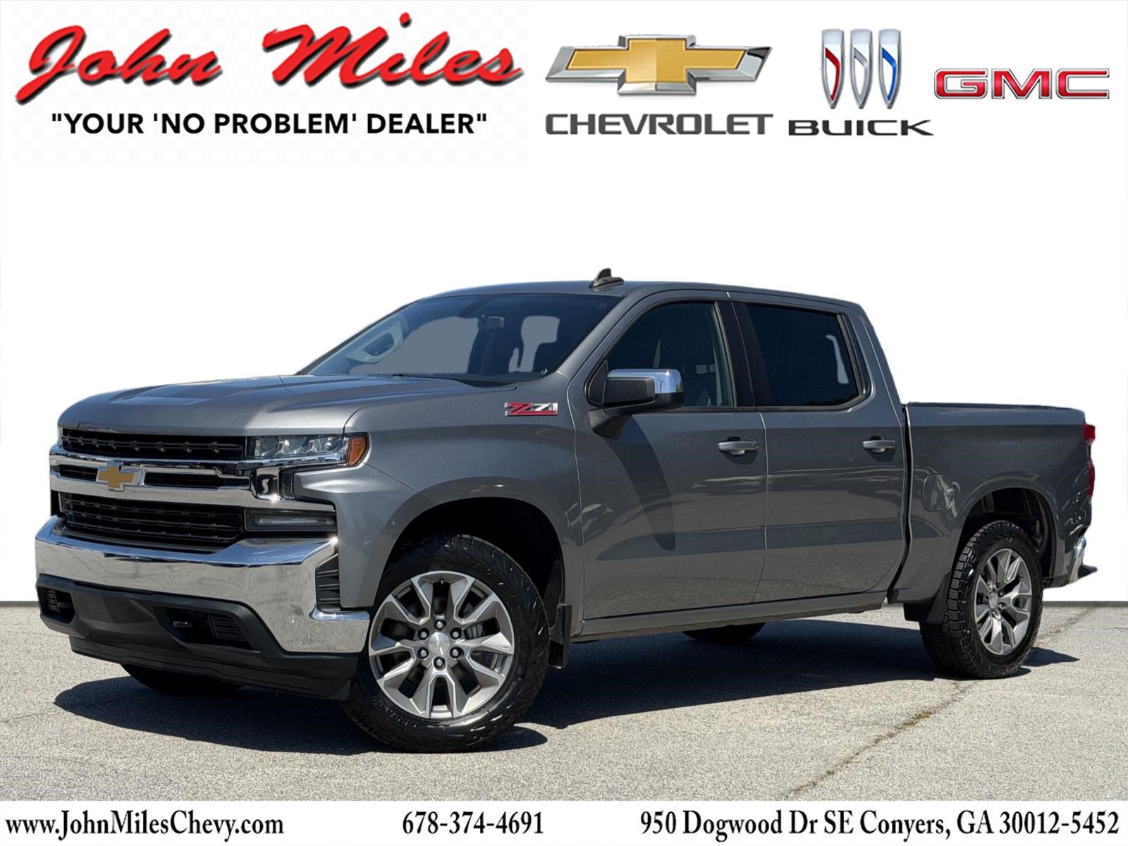 Gray (Satin Steel Metallic) 2020 Chevrolet Silverado 1500 Pickup Truck Four-Wheel Drive 8-Speed Automatic