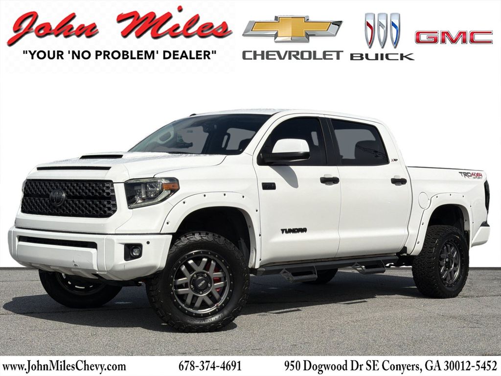 Super White 2018 Toyota Tundra Pickup Truck Four-Wheel Drive 6-Speed Automatic