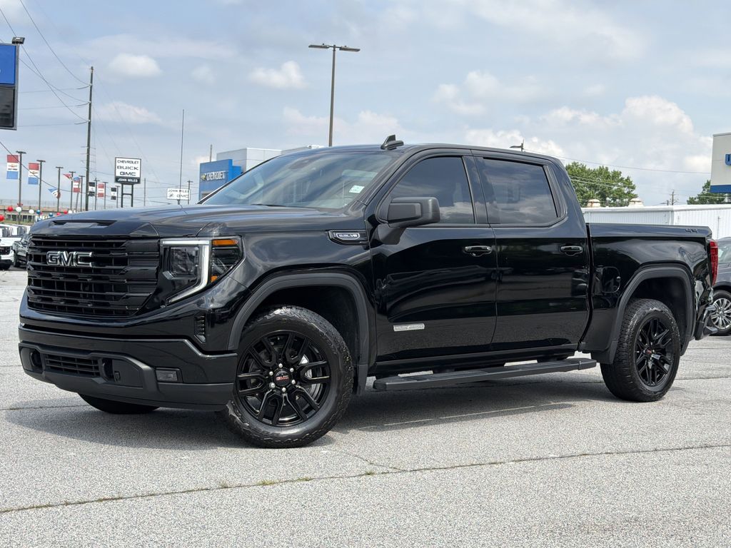 Onyx Black 2025 GMC Sierra 1500 Elevation Crew Cab 4WD Pickup Truck Four-Wheel Drive Automatic
