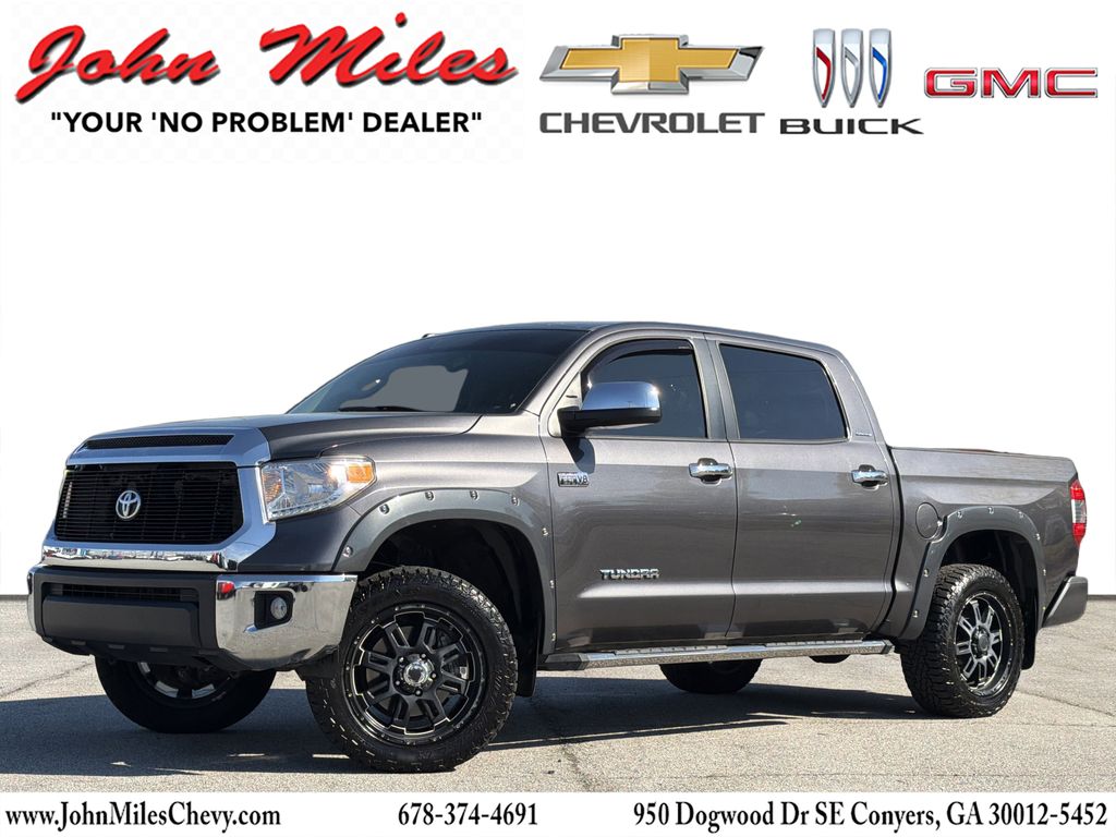 Magnetic Gray Metallic 2017 Toyota Tundra Limited CrewMax 5.7L FFV Pickup Truck 4X2 6-Speed Automatic