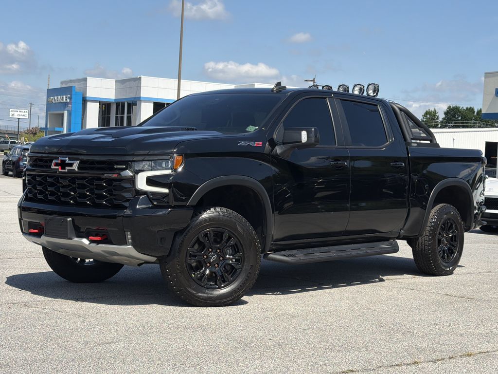 Black 2022 Chevrolet Silverado 1500 Pickup Truck Four-Wheel Drive Automatic