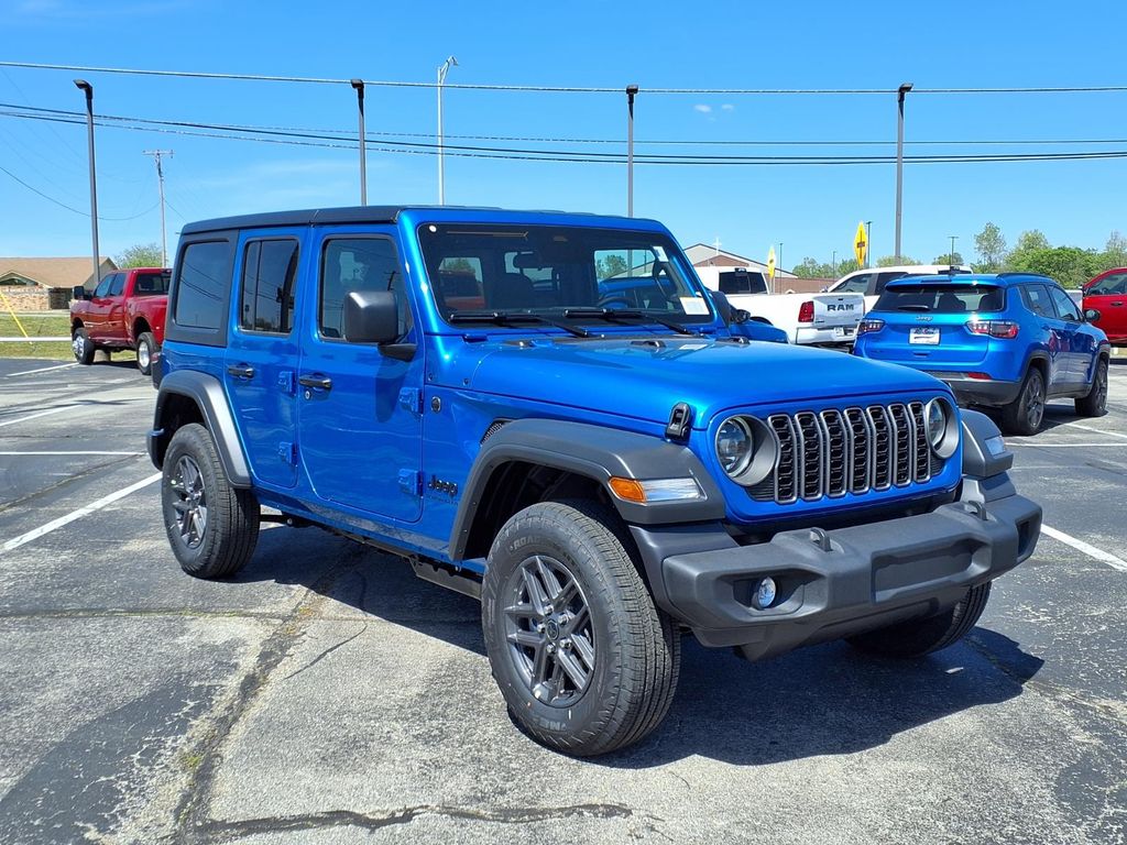 Hydro Blue Pearlcoat 2026 Jeep Wrangler Sport S 4-Door 4WD SUV / Crossover Four-Wheel Drive 6-Speed Manual