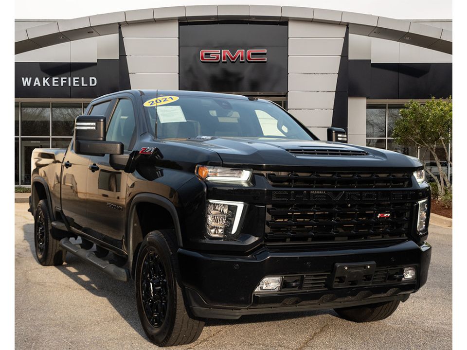 Black 2021 Chevrolet Silverado 2500HD LTZ Crew Cab 4WD Pickup Truck Four-Wheel Drive Automatic
