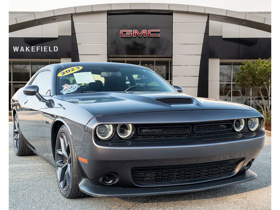 Gray (Granite Pearlcoat) 2023 Dodge Challenger Coupe Rear-Wheel Drive 8-Speed Automatic