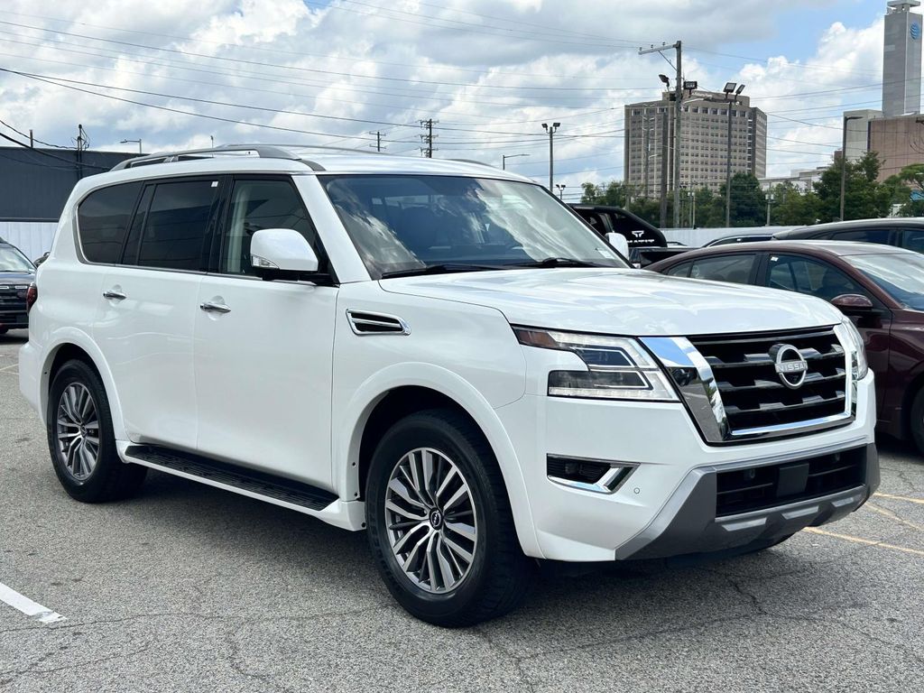 Aspen White Tricoat 2024 Nissan Armada SUV / Crossover 4X2 7-Speed Automatic