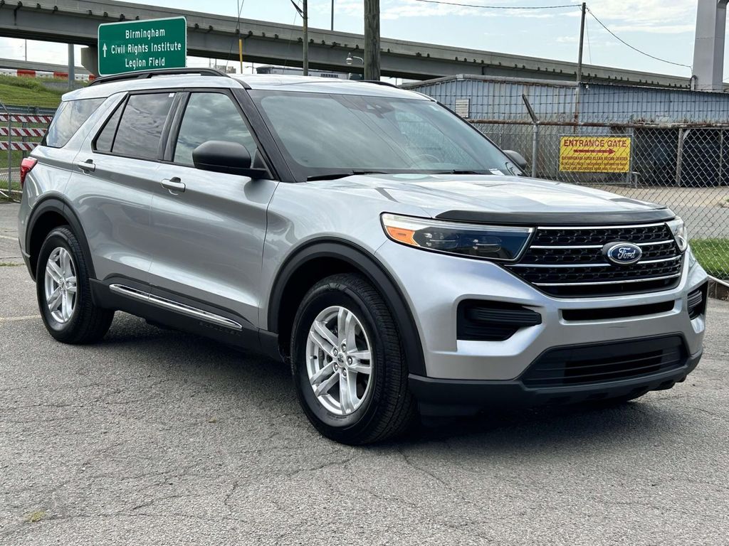 Iconic Silver Metallic 2020 Ford Explorer SUV / Crossover Rear-Wheel Drive Automatic