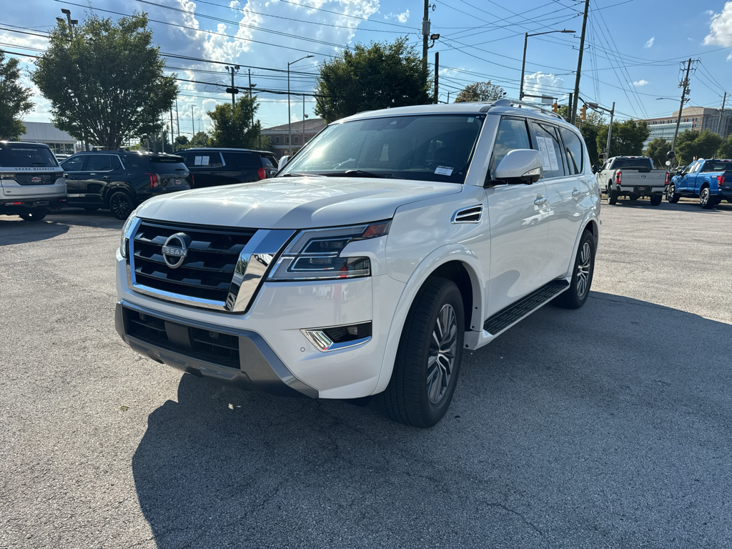 Aspen White Tricoat 2024 Nissan Armada SUV / Crossover 4X2 7-Speed Automatic