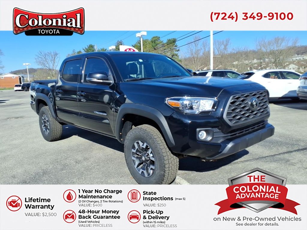 Midnight Black Metallic 2020 Toyota Tacoma TRD Off Road Double Cab 4WD Pickup Truck Four-Wheel Drive 6-Speed Automatic