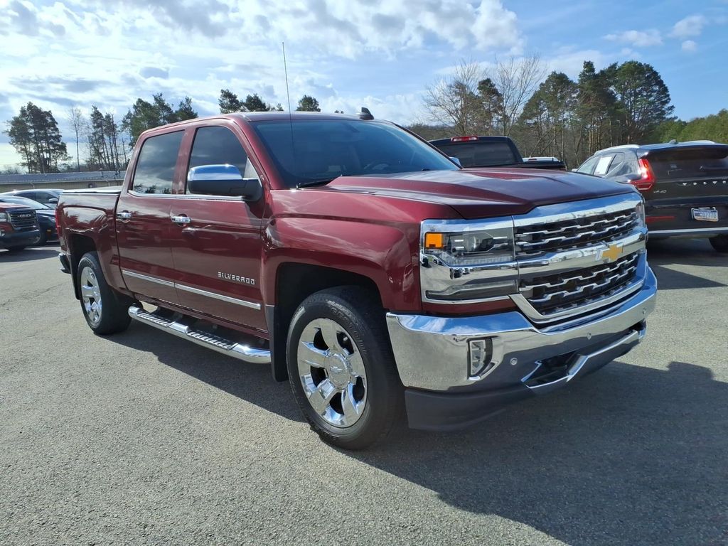 Siren Red Tintcoat 2016 Chevrolet Silverado 1500 LTZ Crew Cab 4WD Pickup Truck Four-Wheel Drive 6-Speed Automatic