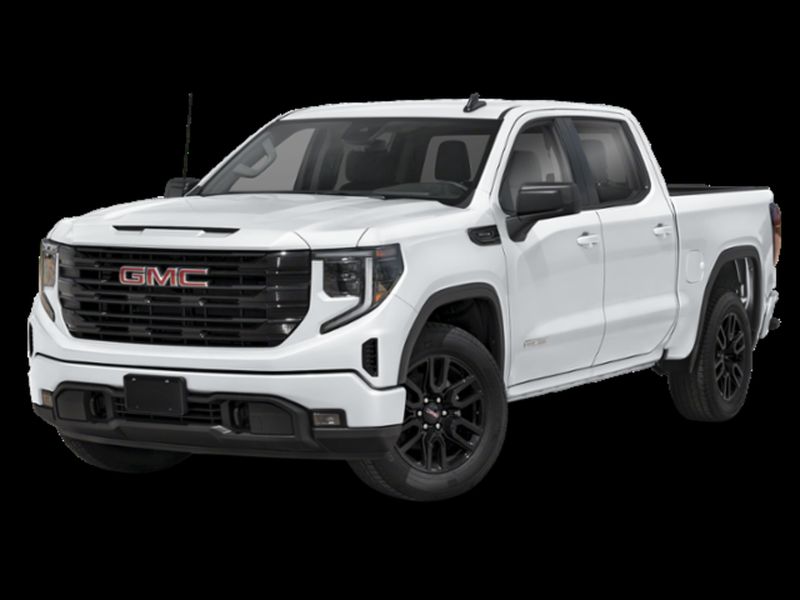 Summit White 2025 GMC Sierra 1500 Elevation Crew Cab 4WD Pickup Truck Four-Wheel Drive Automatic