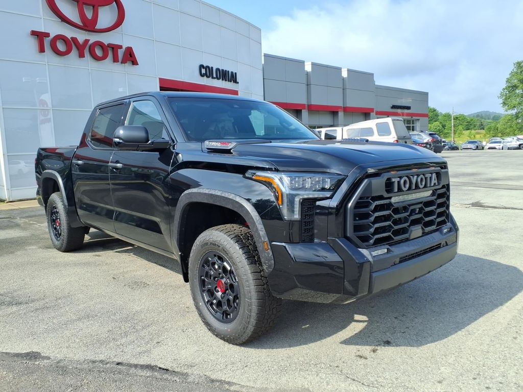 Midnight Black Metallic 2026 Toyota Tundra Hybrid TRD Pro HV CrewMax Cab 4WD Pickup Truck Four-Wheel Drive Automatic