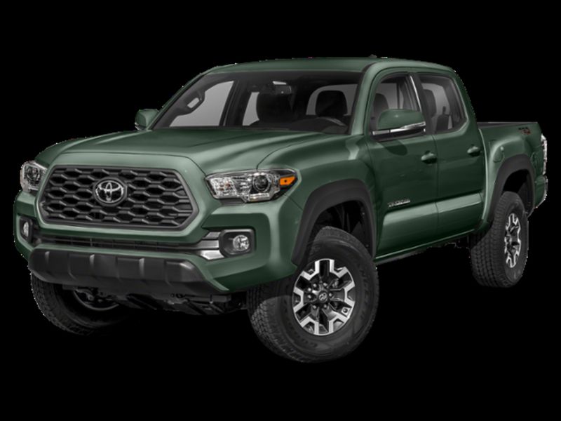 Army Green 2021 Toyota Tacoma TRD Off Road Double Cab 4WD Pickup Truck Four-Wheel Drive 6-Speed Manual