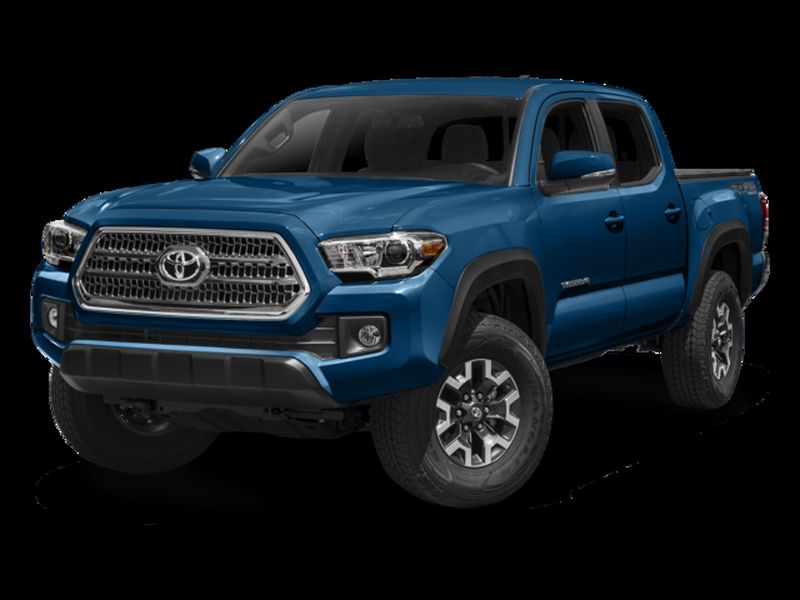 Blazing Blue Pearl 2017 Toyota Tacoma TRD Off Road V6 Double Cab 4WD Pickup Truck Four-Wheel Drive 6-Speed Automatic