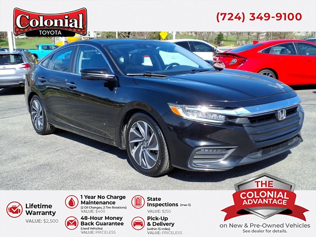 Crystal Black Pearl 2020 Honda Insight Touring Sedan FWD Sedan Front-Wheel Drive Continuously Variable Transmission