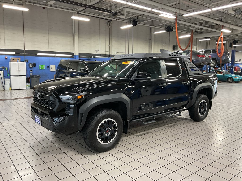 Black 2024 Toyota Tacoma Pickup Truck Four-Wheel Drive 6-Speed Manual