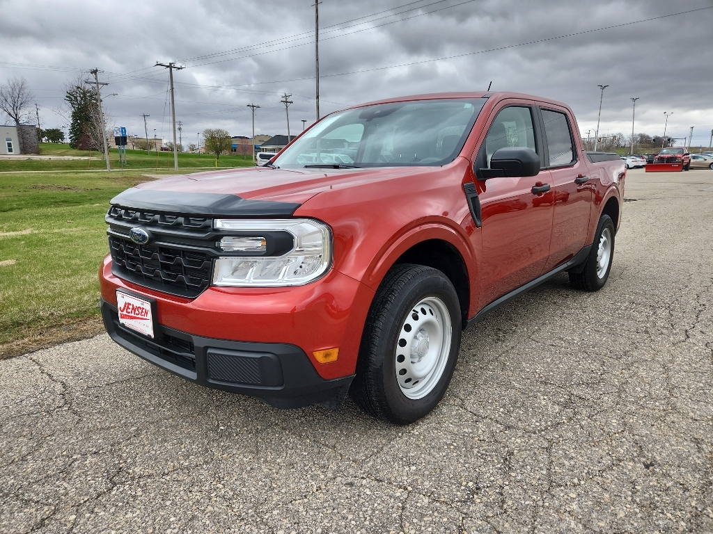 Hot Pepper Red Metallic Tinted Clearcoat 2024 Ford Maverick XL SuperCrew AWD Pickup Truck All-Wheel Drive 8-Speed Automatic