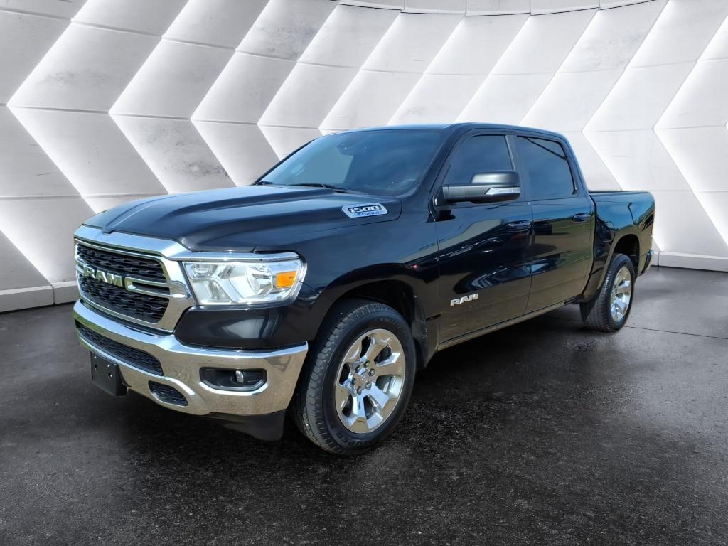 Diamond Black Crystal Pearlcoat 2022 RAM 1500 Lone Star Crew Cab RWD Pickup Truck 4X2 8-Speed Automatic