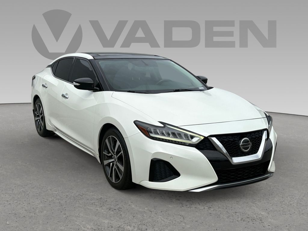 Pearl White Tricoat 2019 Nissan Maxima SL FWD Sedan Front-Wheel Drive Continuously Variable Transmission