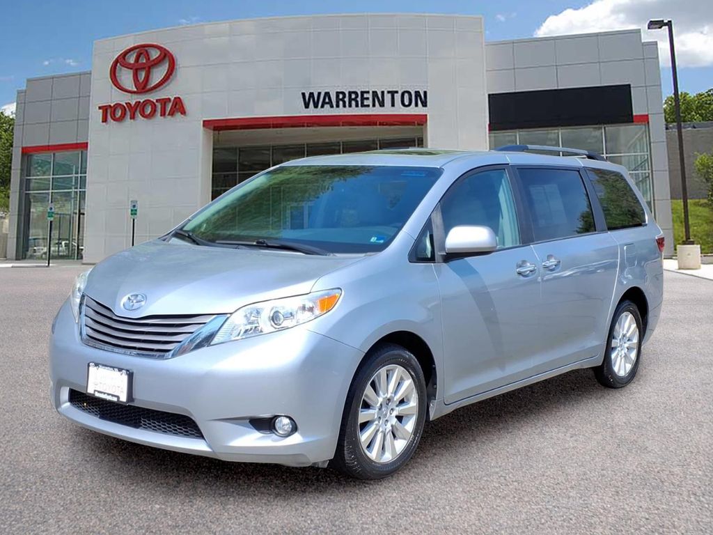 Silver Sky Metallic 2015 Toyota Sienna XLE 7-Passenger AWD Minivan All-Wheel Drive 6-Speed Automatic