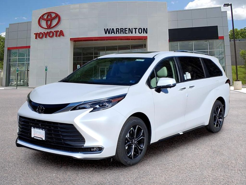 White (Wind Chill Pearl) 2026 Toyota Sienna Platinum 7-Passenger AWD Minivan All-Wheel Drive Continuously Variable Transmission
