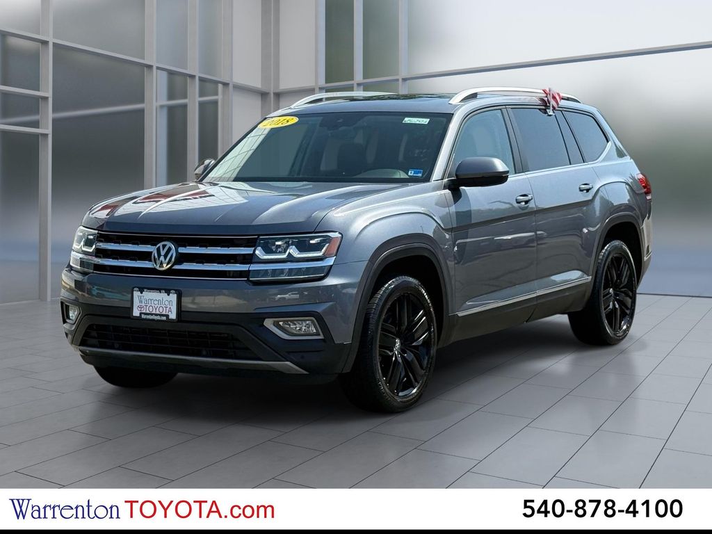 Platinum Gray Metallic 2018 Volkswagen Atlas SUV / Crossover Front-Wheel Drive 8-Speed Automatic