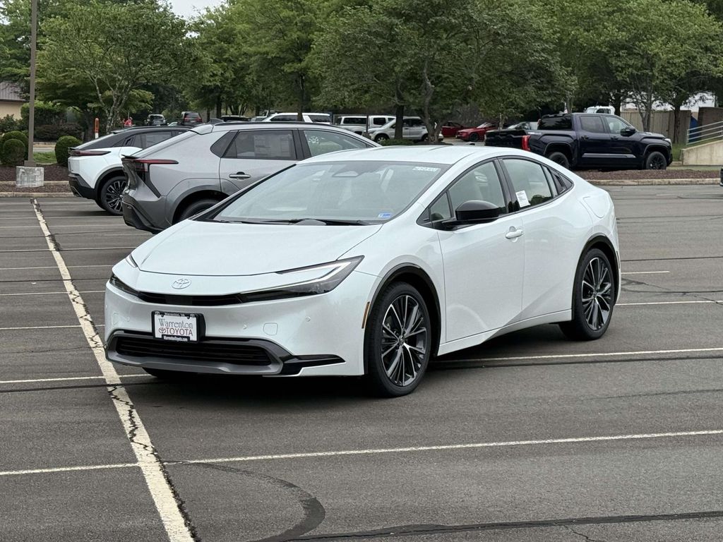 White (Wind Chill Pearl) 2026 Toyota Prius Hatchback Front-Wheel Drive Continuously Variable Transmission