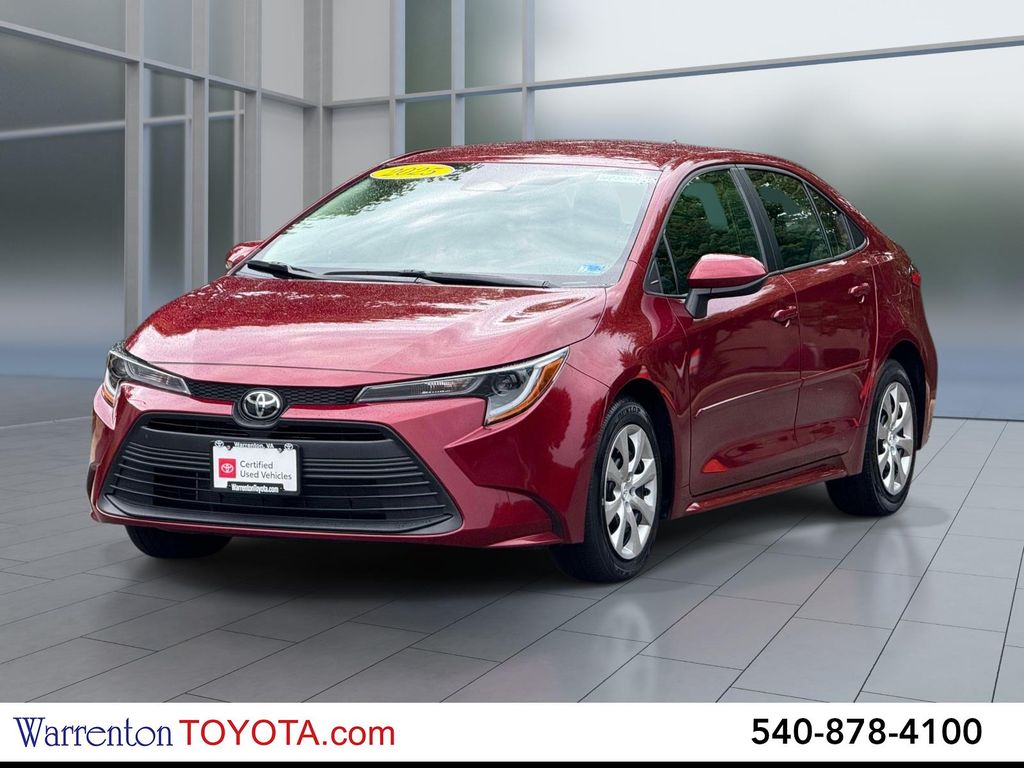 Red (RUBY FLARE PEARL) 2025 Toyota Corolla Sedan Front-Wheel Drive Continuously Variable Transmission