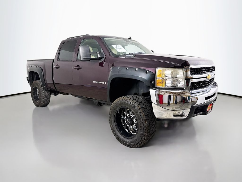 Dark Cherry Metallic 2008 Chevrolet Silverado 2500HD LTZ Crew Cab 4WD Pickup Truck Four-Wheel Drive 6-Speed Automatic