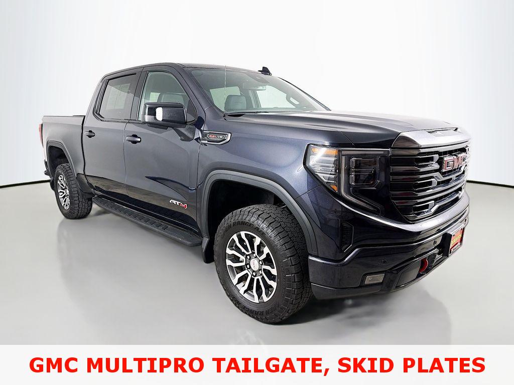 Titanium Rush Metallic 2023 GMC Sierra 1500 AT4 Crew Cab 4WD Pickup Truck Four-Wheel Drive Automatic