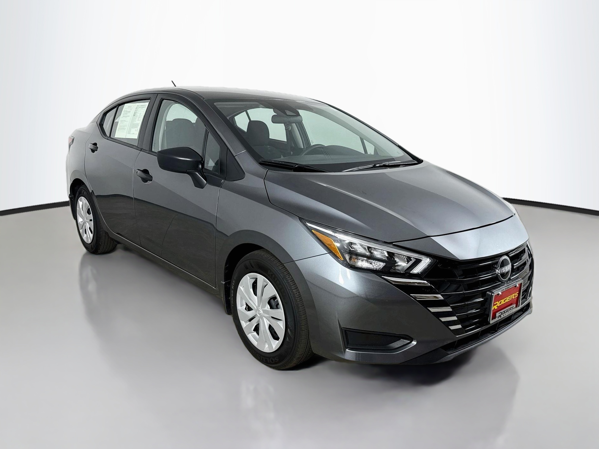 Gray (Gun Metallic) 2025 Nissan Versa Sedan Front-Wheel Drive Continuously Variable Transmission