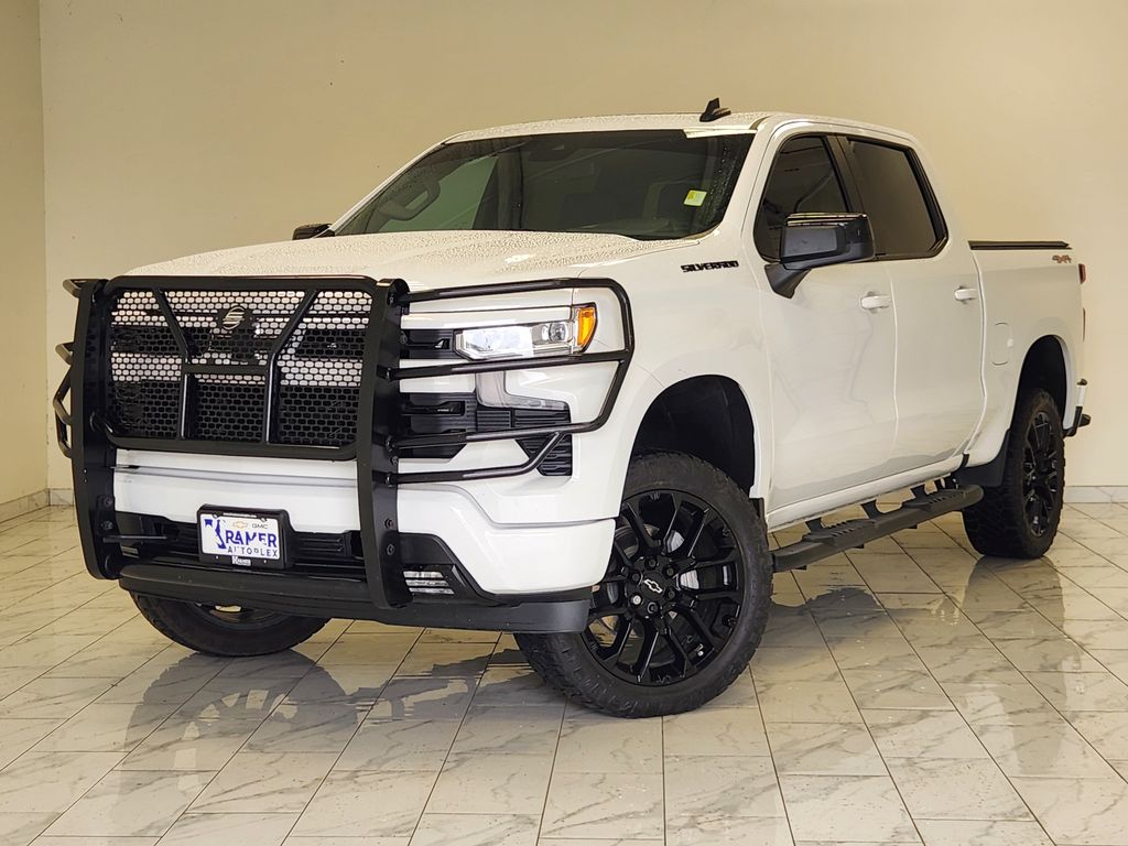 SUMMIT WHITE 2024 Chevrolet Silverado 1500 Pickup Truck Four-Wheel Drive Automatic