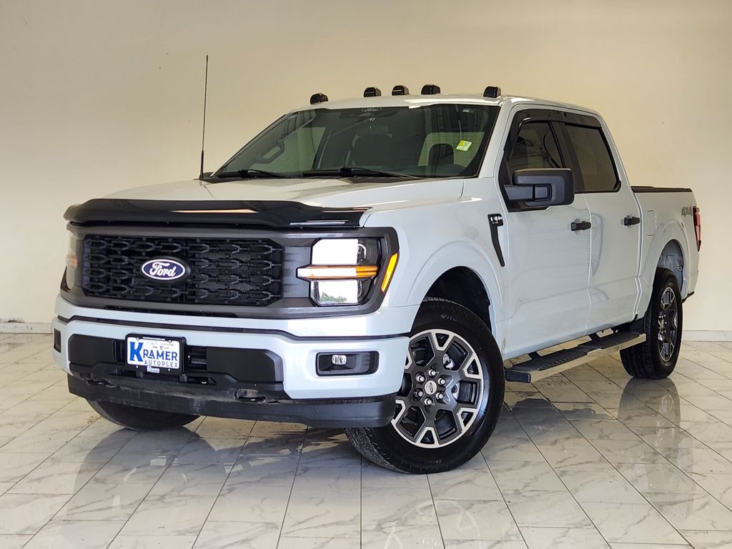 Space White Metallic 2025 Ford F-150 Pickup Truck Four-Wheel Drive Automatic
